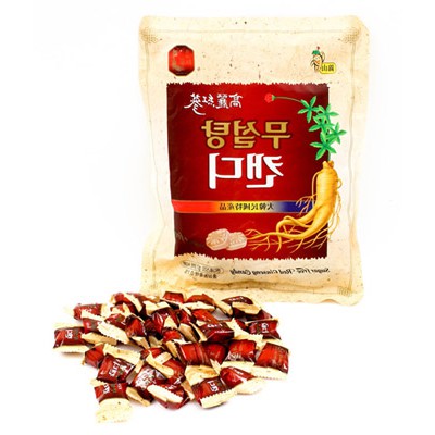 Kẹo hồng sâm không đường cao cấp Hàn Quốc dành cho người tiểu đường 500gr (gói vàng)