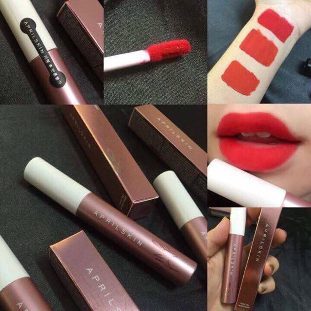💥💥💥TUẦN LỄ TẶNG QUÀ+ GIẢM GIÁ: Son kem siêu lì April Skin Fixing Tint Hàn Quốc chính hãng 100%