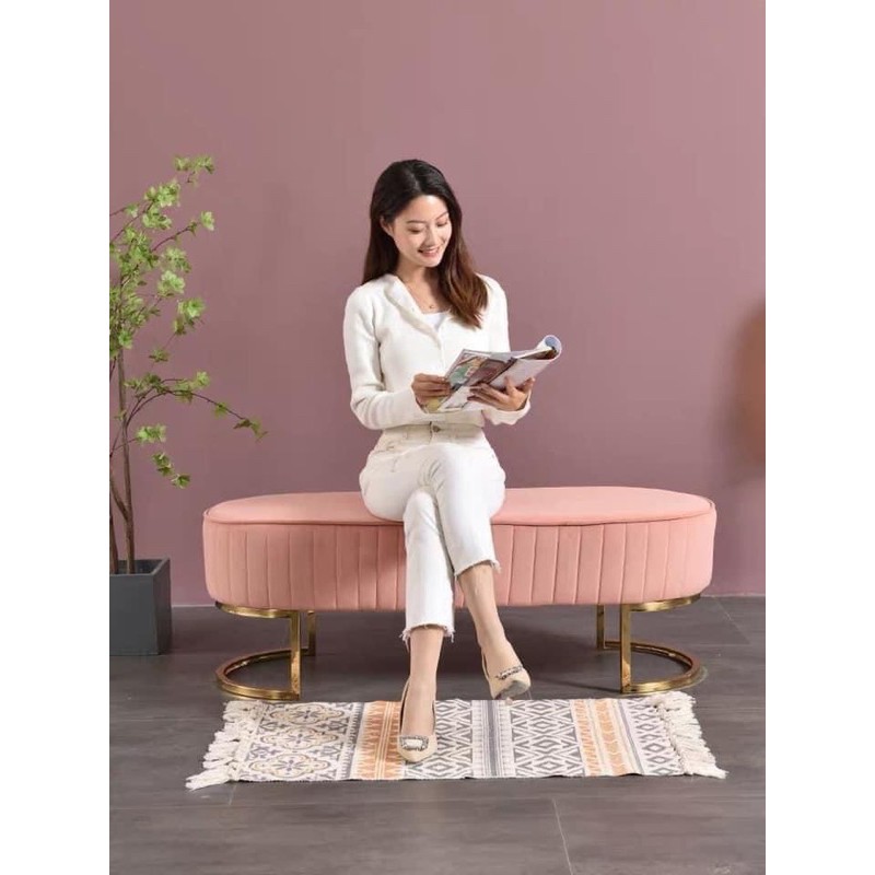 Ghế băng chờ chân kim loại