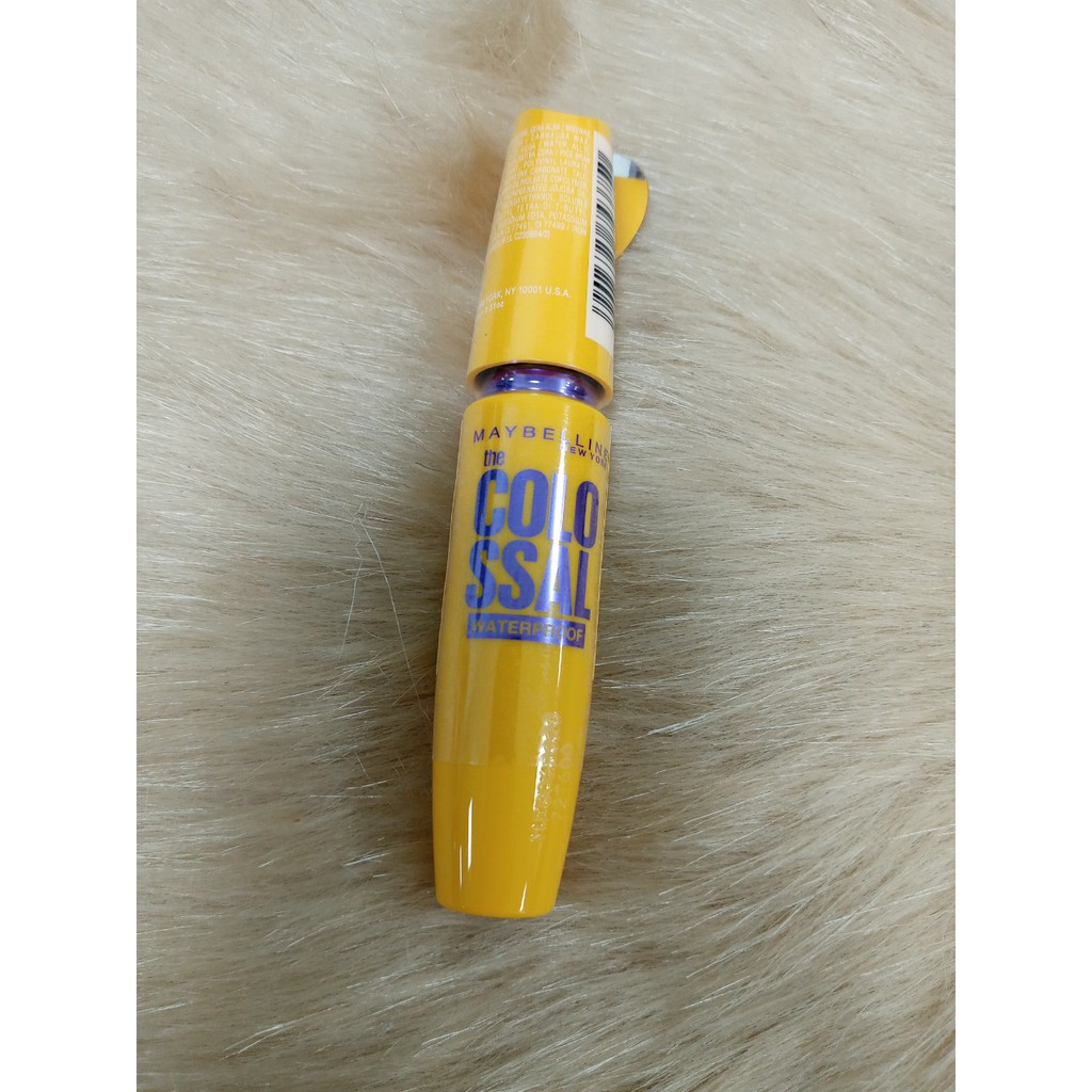 MASCARA LÀM DÀY MI &amp; DƯỠNG MI THE COLOSSAL cao cấp đen- vàng  Cung cấp độ ẩm, dưỡng mi dày khỏe, lâu trôi .