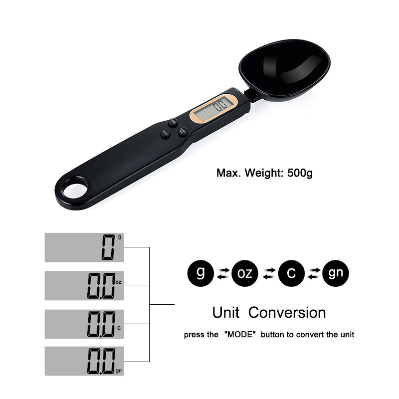 Cân Điện Tử Mini 500g 0.1g Màn Hình LCD Dùng Cân Bột / Cà Phê / Sữa