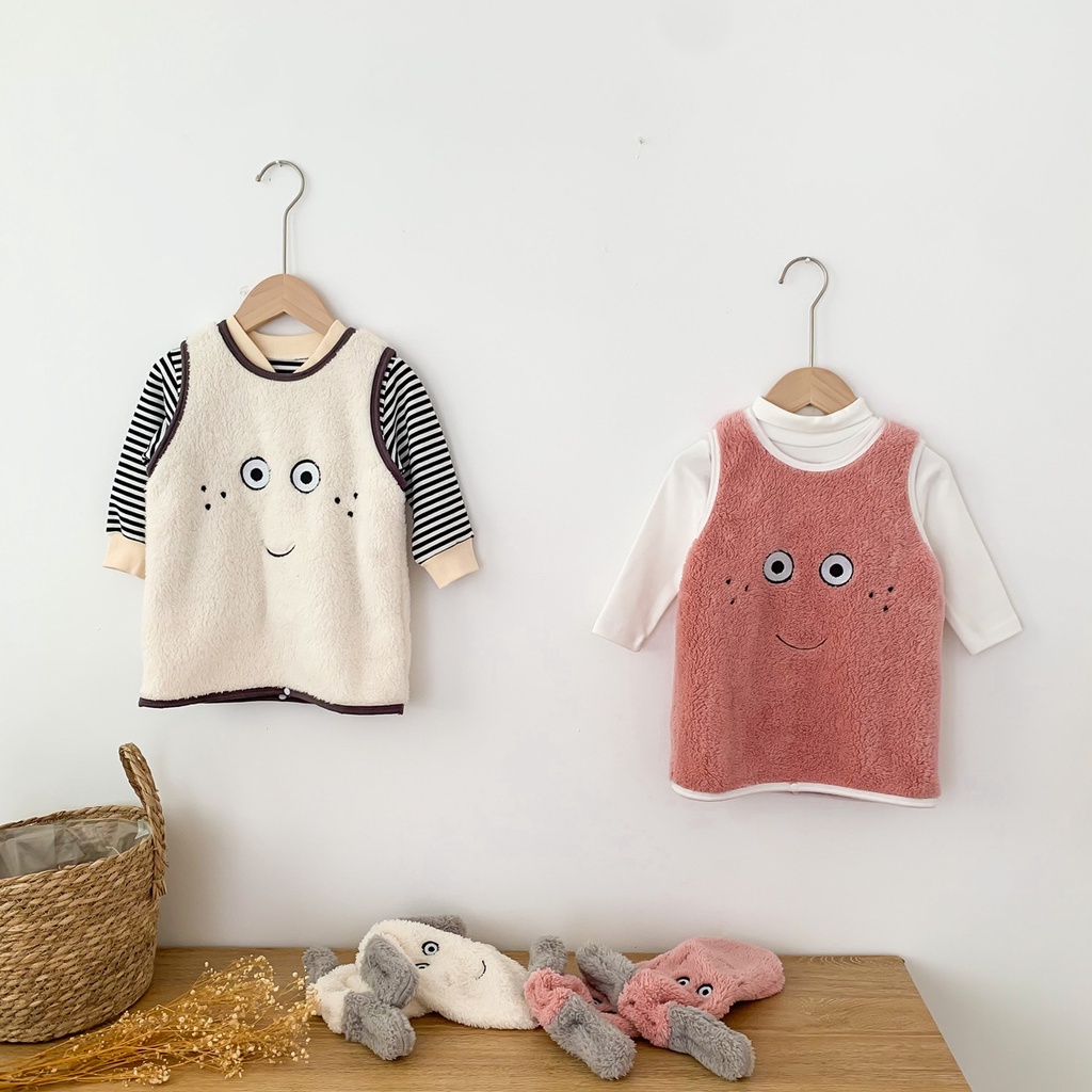 Bộ Đồ Ngủ Dày Giữ Ấm Mùa Đông Cho Bé Sơ Sinh 0-2 Tuổi