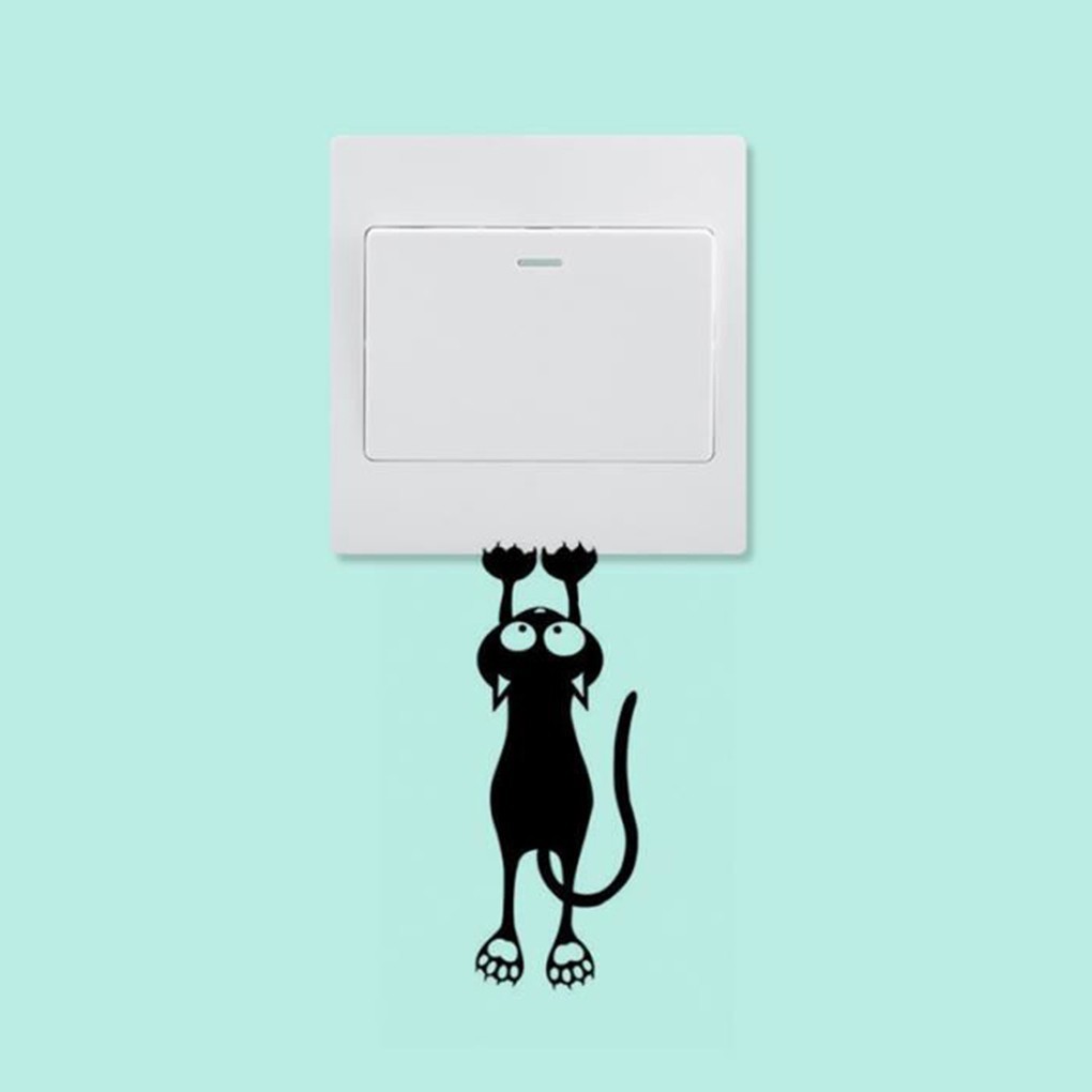 Miếng dán trang trí công tắc hình hoạt hình xinh xắn