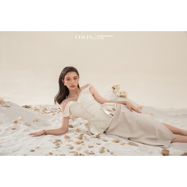[COLIN CLOTHING] Chân váy dài nữ nhún eo kết hợp xẻ tà | BigBuy360 - bigbuy360.vn