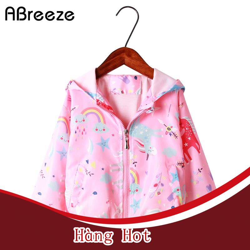 ABreeze Áo Khoác In Hình Kỳ Lân Dễ Thương Cho Bé 1-9 Tuổi