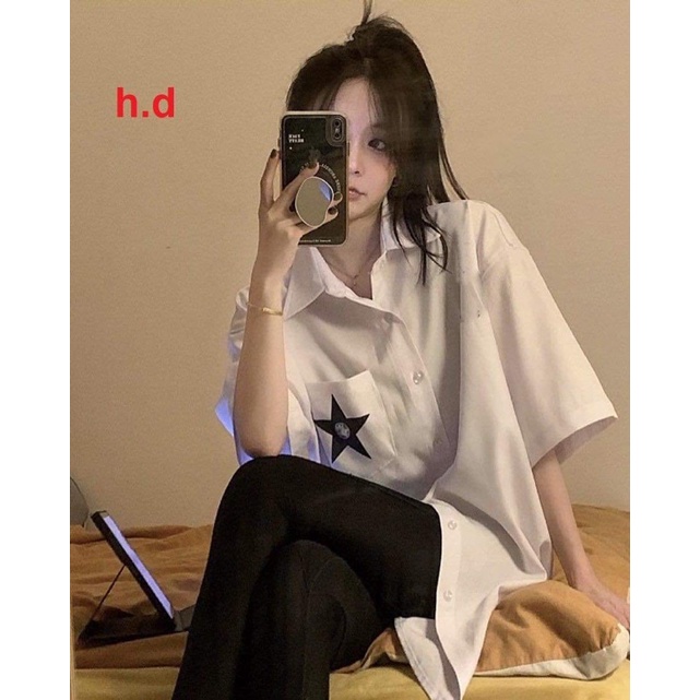 Áo sơ mi túi sao HD12