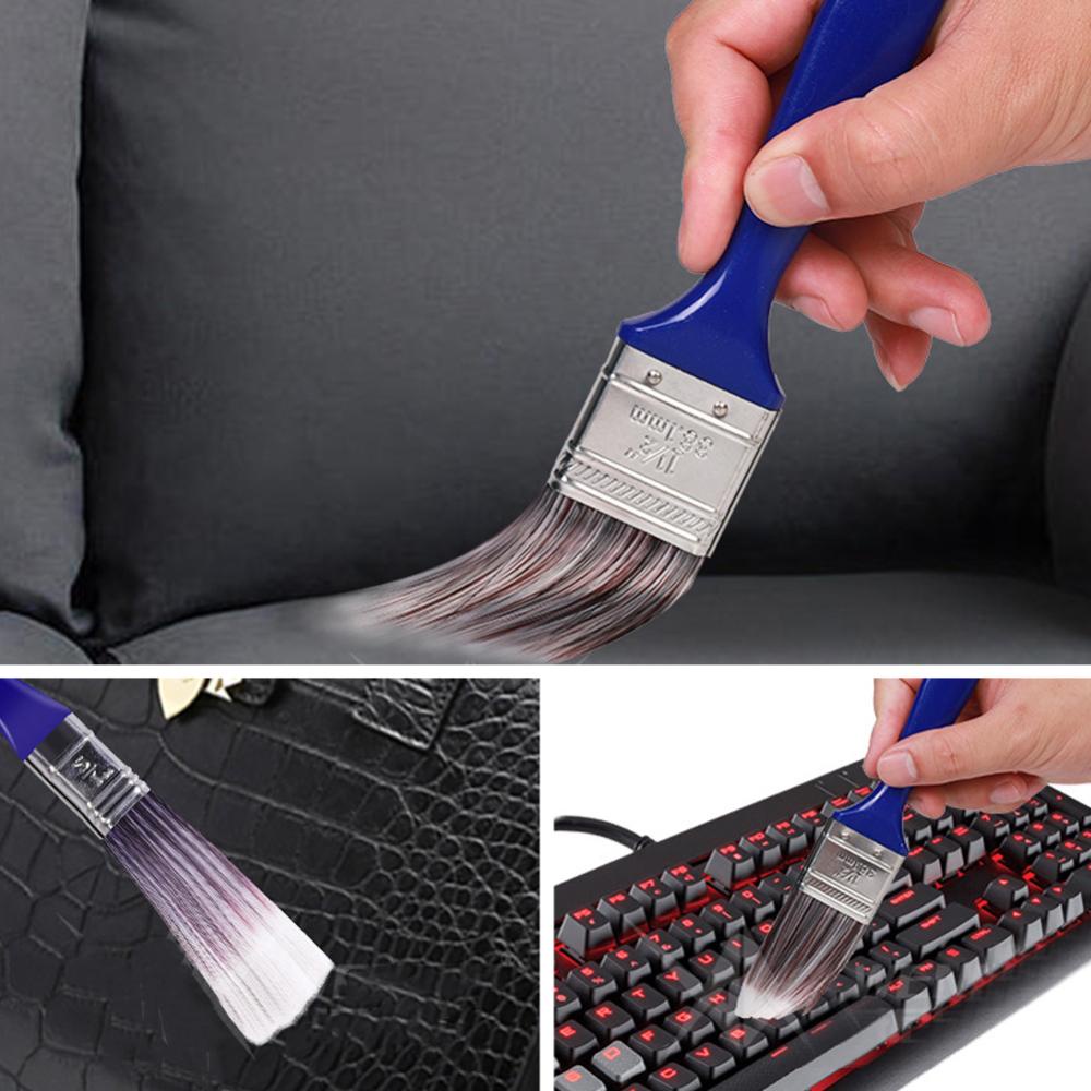 1 Bàn Chải Vệ Sinh Xe Hơi / Máy Tính Với Tay Cầm Dài Tùy Chọn E2U1