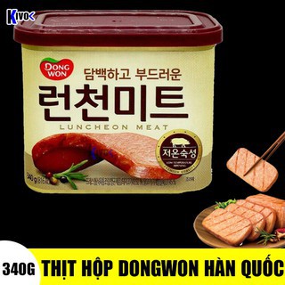 (DATE 12 THÁNG - THỊT HỘP DONG WON LUNCHEON MEAT 340G HÀN QUỐC CHÍNH HÃNG - 6760