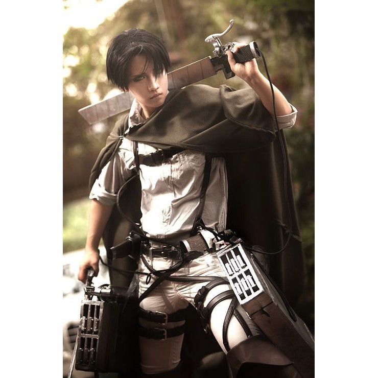 Áo Choàng Cosplay TRINH SÁT ĐOÀN Attack On Titan Đại Chiến Titan Levi Mikasa Eren anime chibi 2021