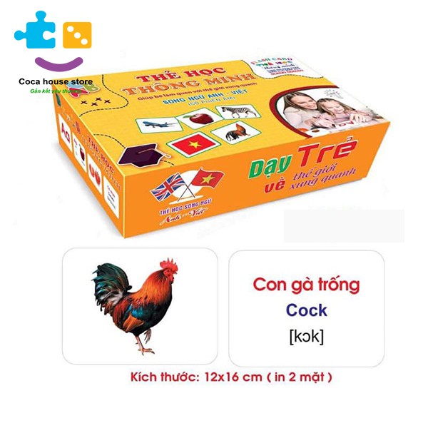 Bộ chủ đề thẻ học thông minh 12*16cm - Flashcard Glenn Doman ( full 18 chủ đề)