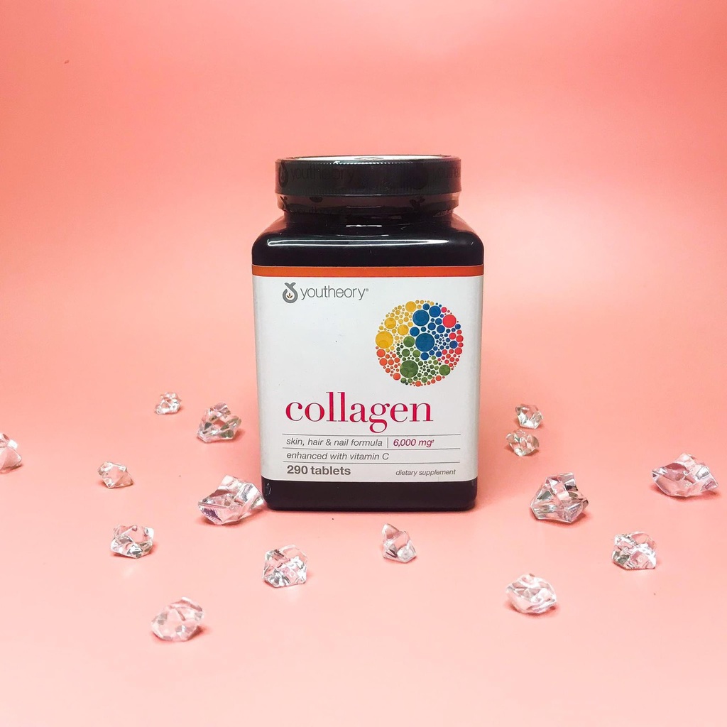 Viên uống bổ sung Collagen Youtheory Type 1-2-3 Mỹ ngăn ngừa lão hóa cải thiện làn da