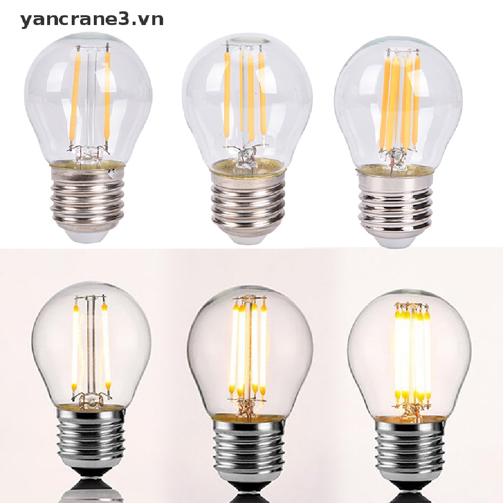 Bóng Đèn LED Hồng Hạc 2w / 4W / 6W E27 G45 COB G45