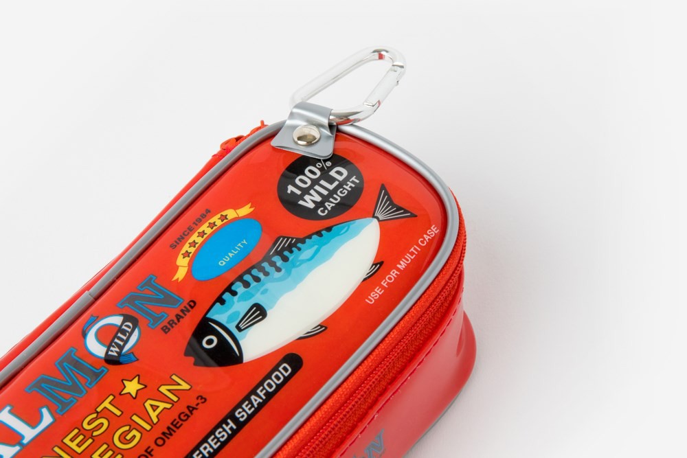 Túi Đựng Bút Viết ARTBOX Hàn Quốc Hình Cá Hộp Màu Đỏ Ngộ Nghĩnh