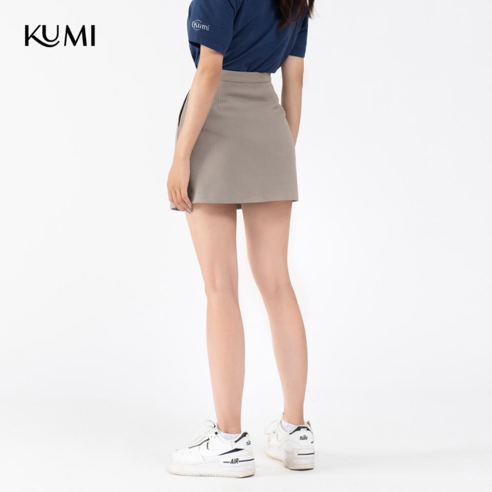 Chân Váy Chữ A Chất Kaki Cao Cấp Co Dãn Có Quần Trong, Chân Váy Chữ A Hàn Quốc Trẻ Trung Năng Động Kumi - Ghi Sữa | BigBuy360 - bigbuy360.vn