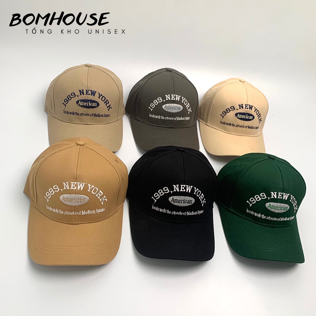 Nón Mũ Lưỡi Trai 1989 NEWYORK Nam Nữ Ulzzang Unisex BOM HOUSE