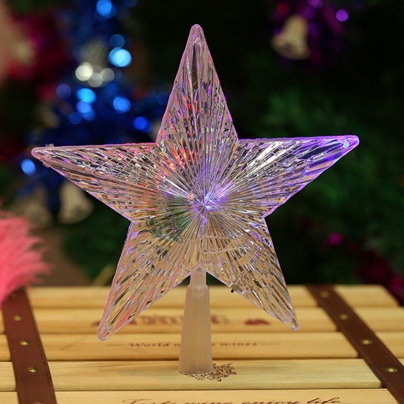 Ngôi sao đèn LED trang trí cây thông Noel 31L LED