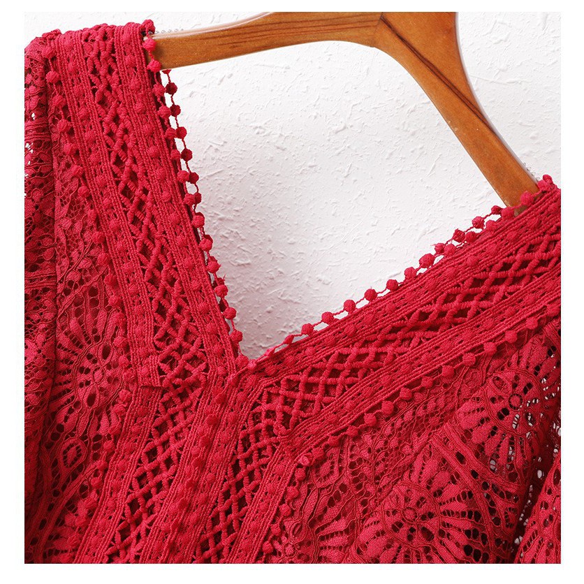 2004407 Đầm dự tiệc ren đuôi cá cao cấp hàng nhập - giá 1.610k