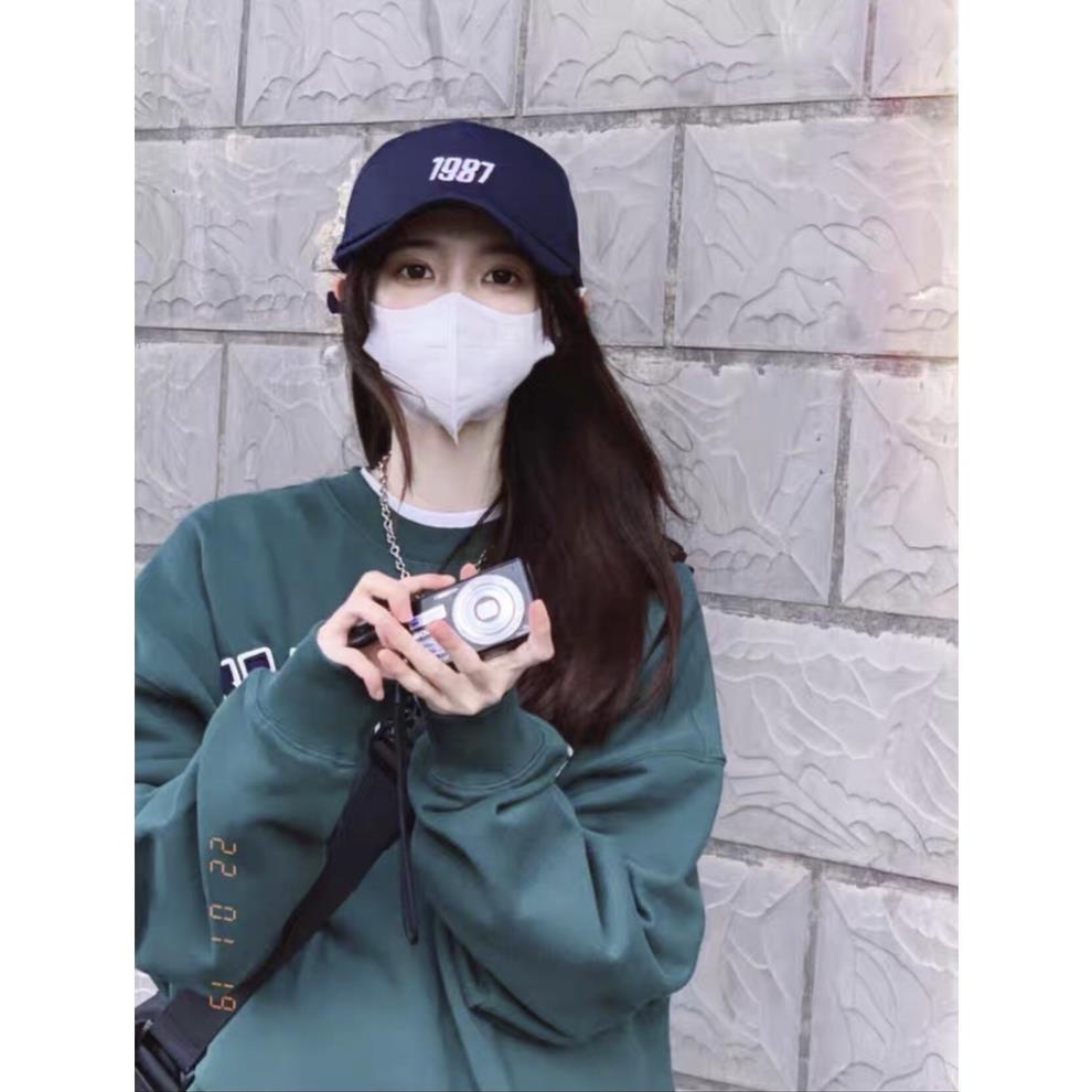 Áo nỉ sweater KXL màu xanh dành cho nam nữ , chất nỉ cotton form thụng freesize phong cách Streetwear