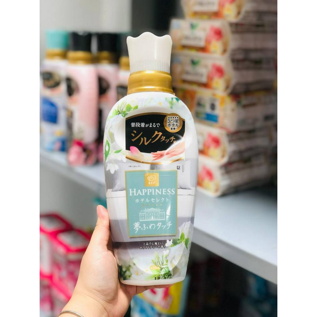 Nước xả vải hương nước hoa - làm mềm Hapiness Nhật Bản 480ml
