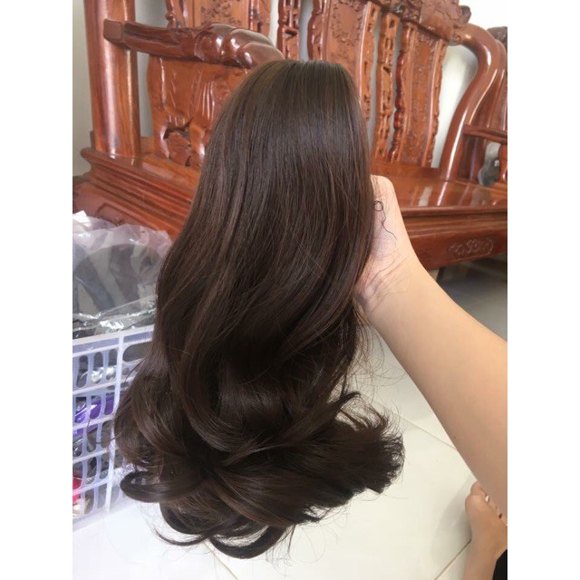 Tóc Giả Giá Rẻ 𝑭𝑹𝑬𝑬𝑺𝑯𝑰𝑷 Tóc Giả Ngoặm Xoăn Ngắn 30cm - Kèm Hình Thật