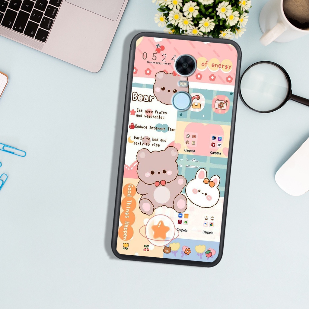 ỐP LƯNG  XIAOMI REMDI 5 - REDMI 5 PLUS ,IN HÌNH GẤU BEAR DỄ THƯƠNG, BỀN ĐẸP.