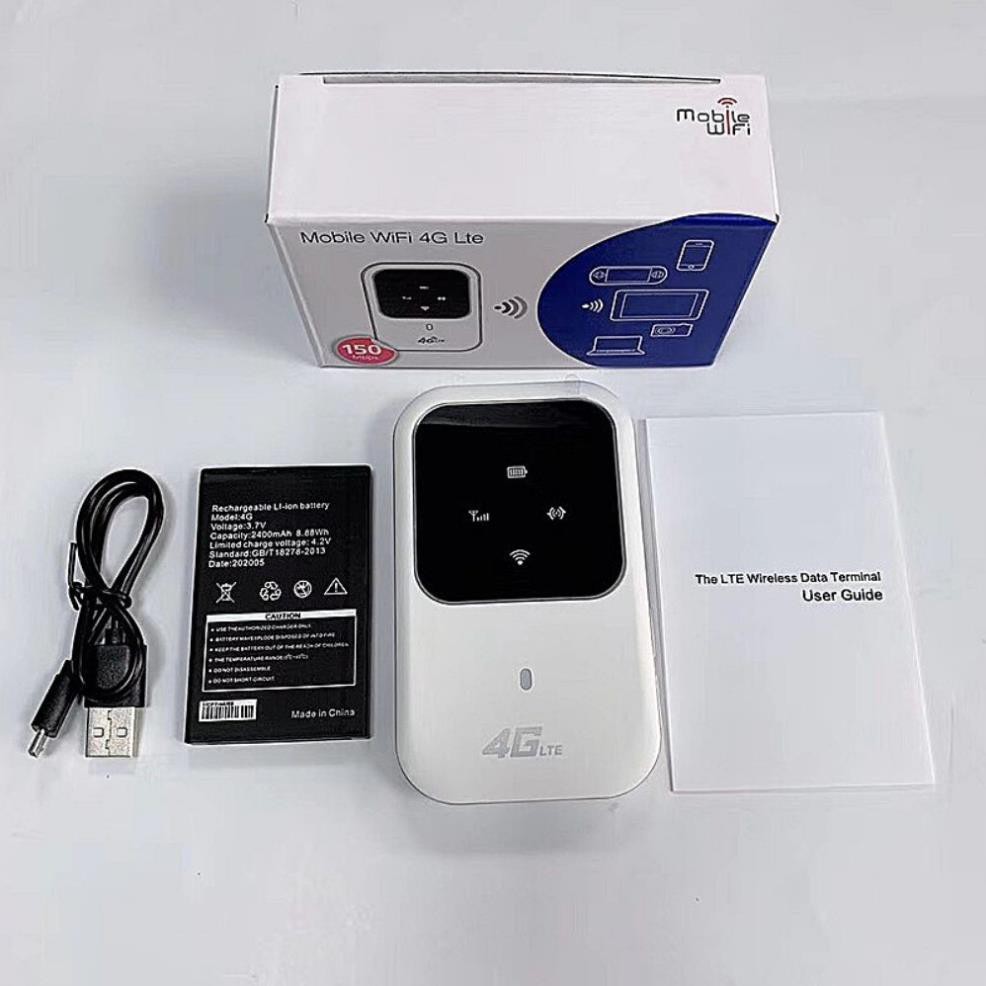 Cục phát wifi 4G tốc độ cao -Phát wifi từ sim 3G 4G siêu tốc cực nhanh- Màn hình LED hiển thị thông minh và Pin cực trâu