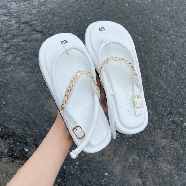 Sandal đế đúc quai kẹp khóa cài, chất da mềm mịn đi siêu êm chân (PLD27)