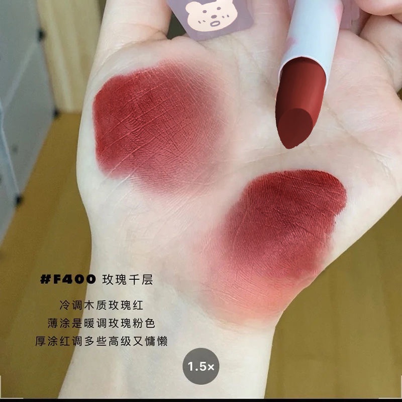 Daimanpu® Son Môi Màu Lì Kết Cấu Mềm Mịn Dưỡng Ẩm Kháng Nước Lâu Trôi