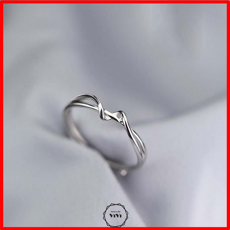 Nhẫn bạc Ý kiểu dáng vòng dòng Windinter – Nhẫn nữ nhẫn bạc cao cấp ViVi_Gift