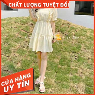 Đầm Nữ Chun Eo Bèo Xinh /hình thật