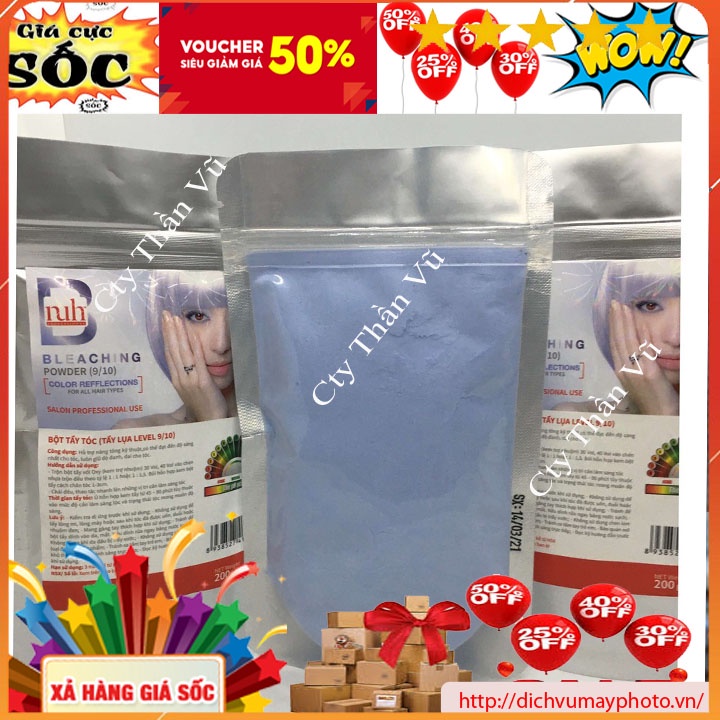 Bột Tẩy Tóc Tím NUH Đạt Độ Sáng Đanh Cho Tóc Lên Màu Đẹp