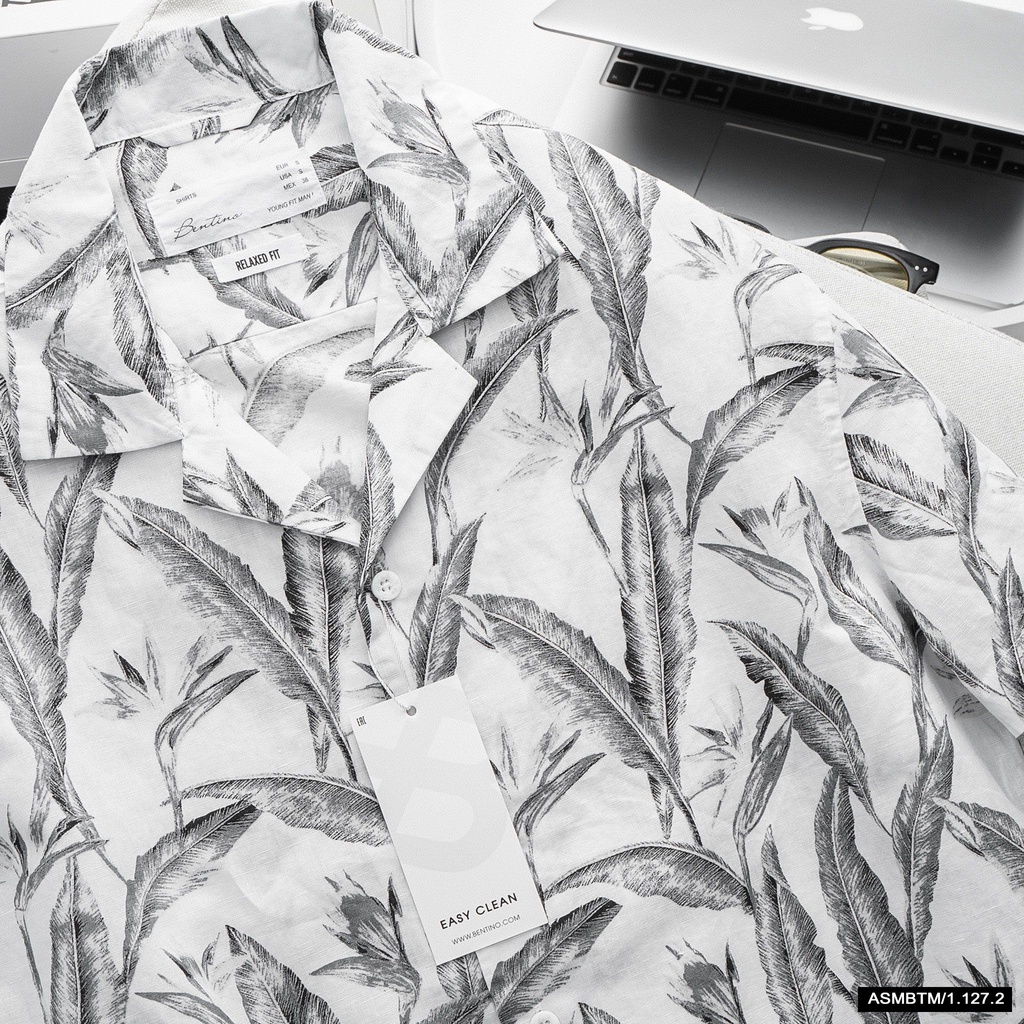 Aó sơ mi họa tiết đi biển hè BTN,chất vải đũi(linen) - HÀNG VNXK