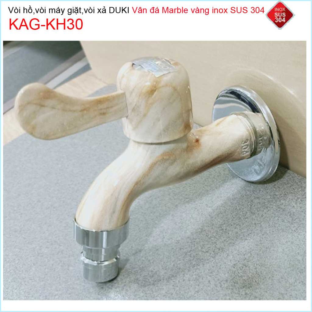 Vòi lạnh gắn tường vân đá marble Duki KAG-KH30, Vòi xả nước cao cấp đá marble