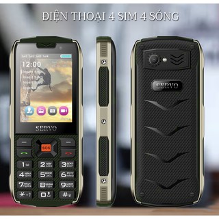 ĐIỆN THOẠI MINI SIÊU MỎNG 4 SIM 4 SÓNG SERVO (Black)