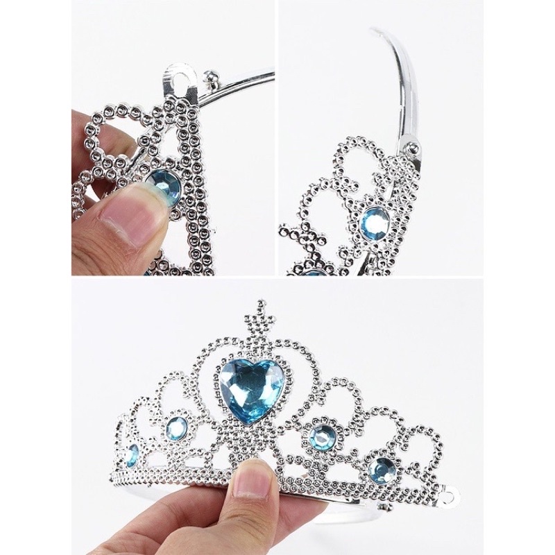 Vương miện công chúa và đũa thần cho bé gái, phụ kiện trang sức cho bé gái - Coolgift