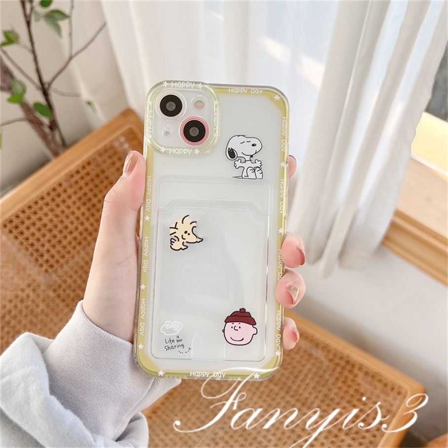 Ốp Điện Thoại TPU Mềm Trong Suốt Có Ngăn Đựng Thẻ Cho IPhone 14 13 12 11 Pro Max X XR Xs Max 8 7 Plus SE 2020