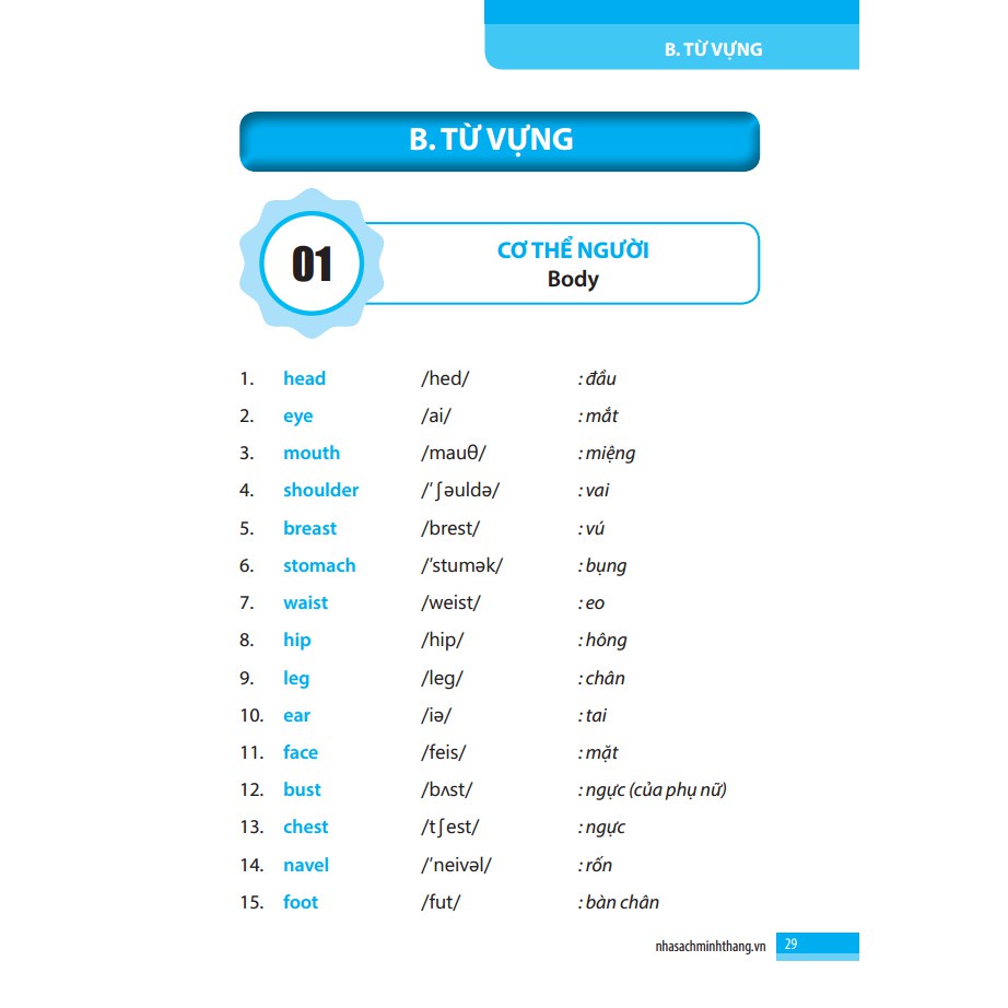 Sách - Từ vựng tiếng Anh theo chủ điểm Tặng Kèm Bookmark