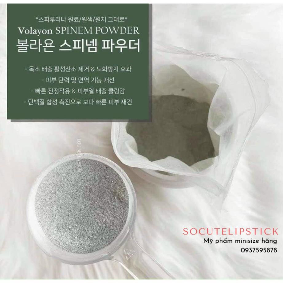 MẶT NẠ TẢO VOLAYON SPINEM POWDER CHÍNH HÃNG - 50gr 100gr