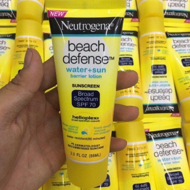 Kem chống nắng Neutrogena Beach Defense SPF 70 tuýp 88ml của Mỹ