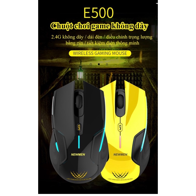 [Chính hãng]Chuột Không Dây Gaming Newmen E500 (2.4Ghz) - Hàng Chính Hãng