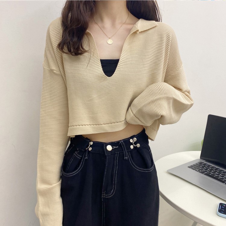 [SẴN] Áo croptop len khoác Ulzzang Quảng Châu ALC38 | BigBuy360 - bigbuy360.vn