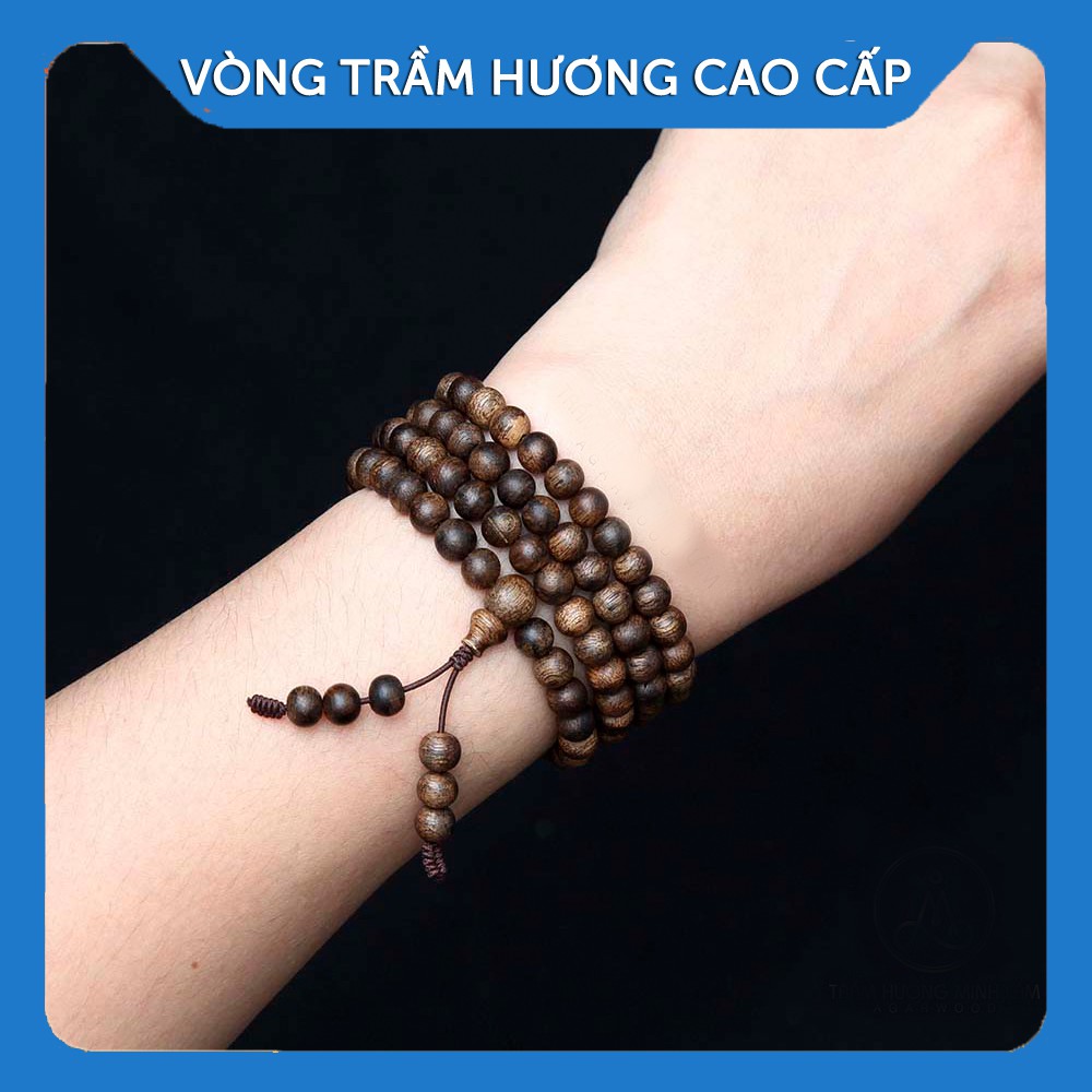 Bracelet - Chuỗi Vòng Trầm Hương Sánh Chìm Đeo Tay [Freeship 0đ] 108 Hạt 6mm - Bracelets - Phụ Kiện Thời Trang