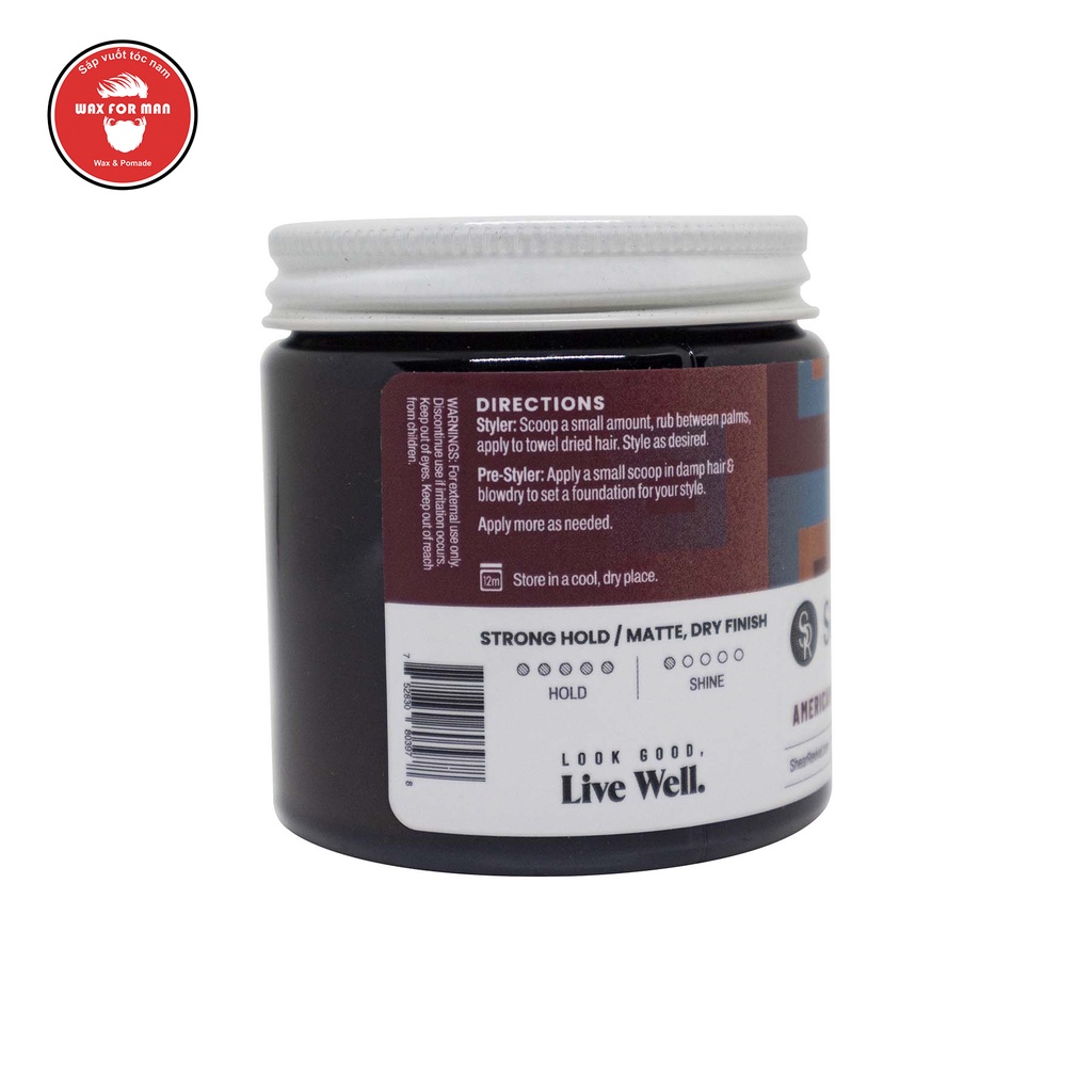 Sáp vuốt tóc Shear Revival American Gardens Clay Pomade