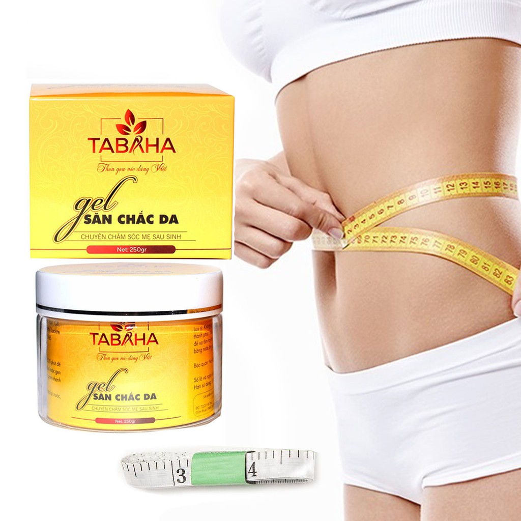 CHÍNH HÃNG Kem tan mỡ tabaha 250gr tặng bao tay và thước dây