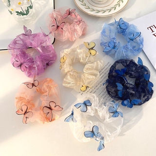 Dây Buộc Tóc Trang Trí Bươm Bướm Nhiều Màu Sắc Tự Chọn