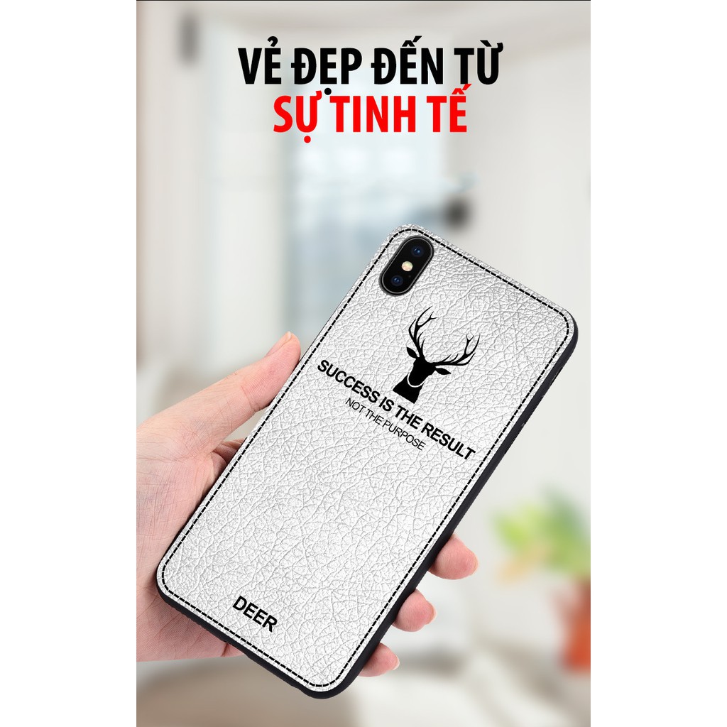 Ốp lưng cao cấp cho iPhone 6/6s/6Plus/6sPlus/7/8/7Plus/8Plus/X/XS/XR/XS MAX deer - a327