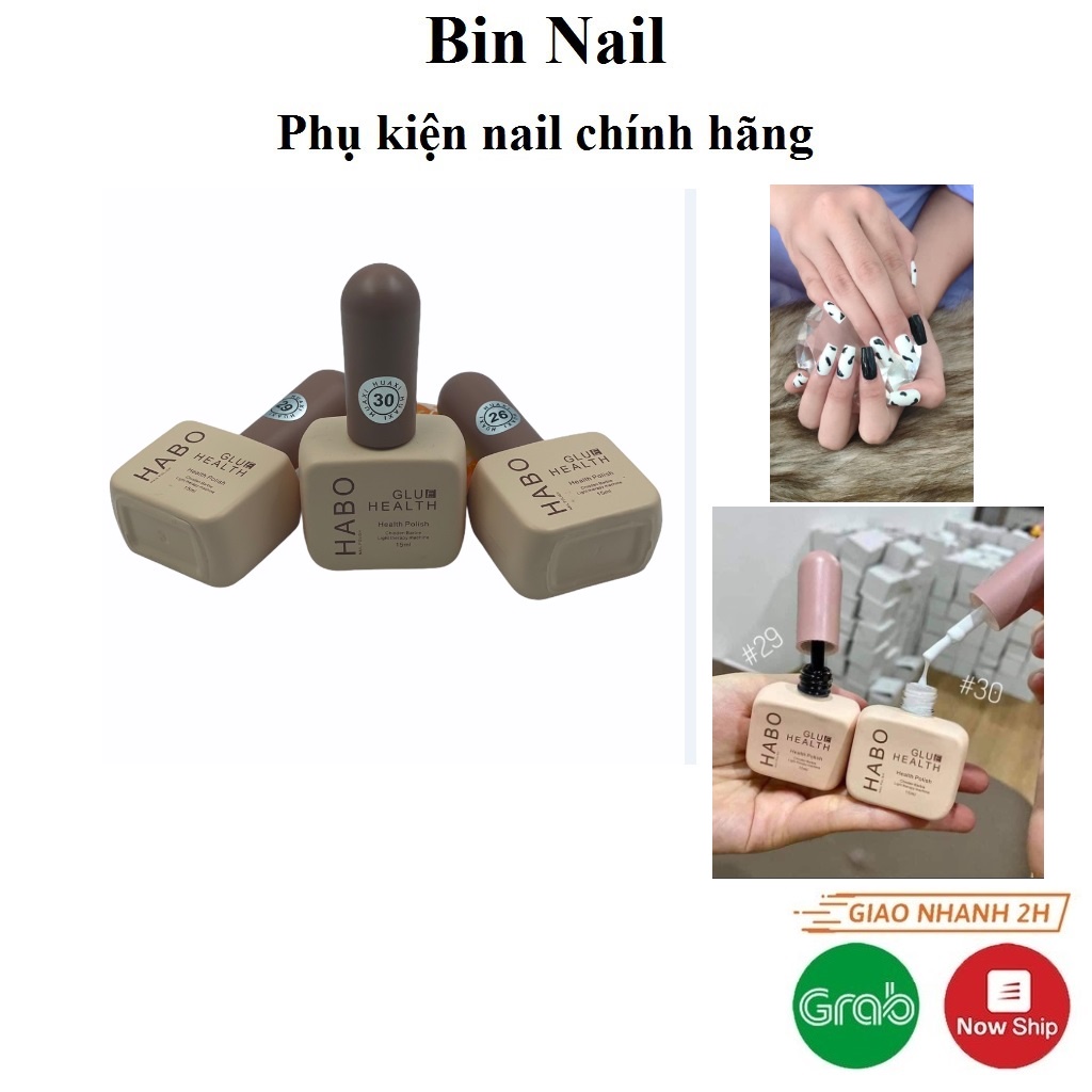 Sơn gel Habo đen,trắng,trắng sữa