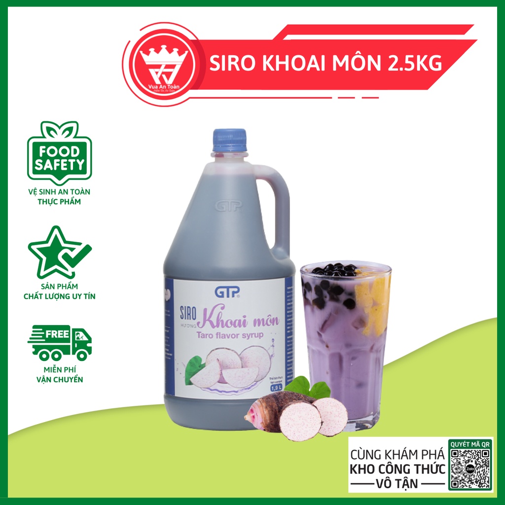 Siro Khoai Môn GTP 2.5KG - Hương Vị Đậm Đà, Vị Ngọt Tự Nhiên
