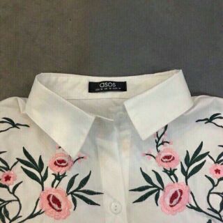 Áo sơ mi thêu hoa