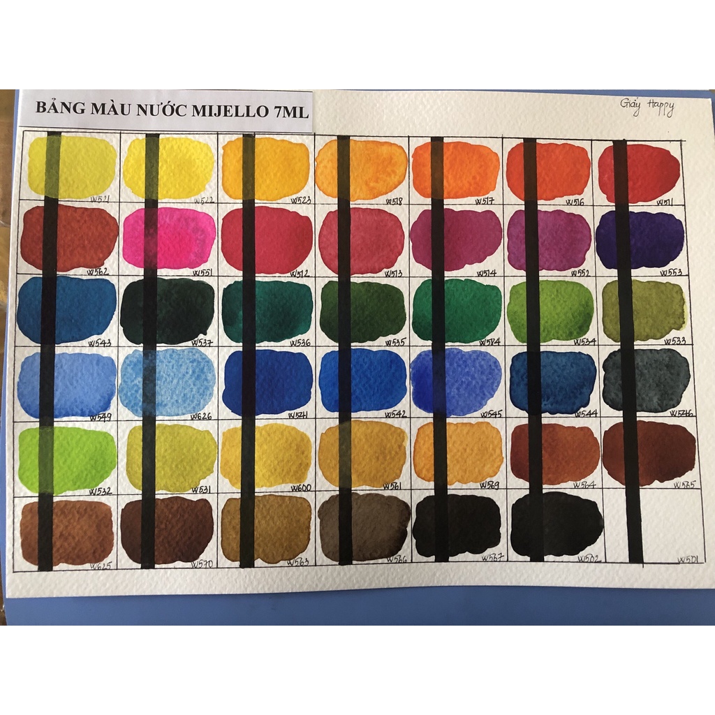 Màu nước Mijello, hạng họa sỹ, 7ml /Watecolor Mijello artist grade 7ml